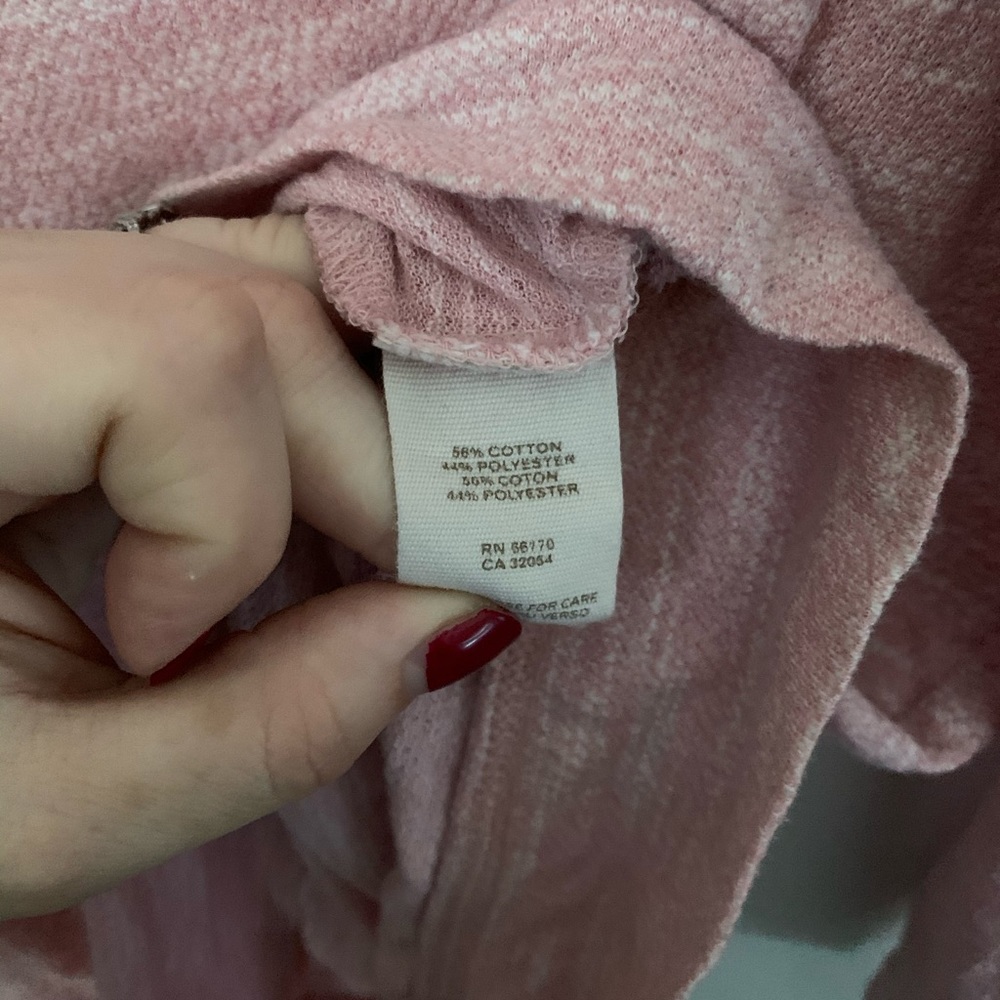 MAKE OFFER EUC FREE PEOPLE MARLED RUCHED SHIRT M - Picture 8 of 8